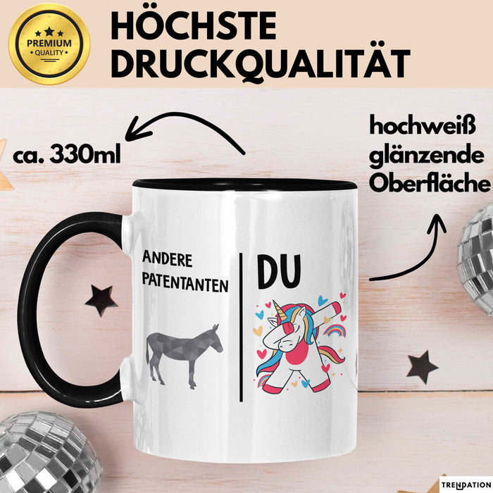 Patentante Tante Tasse Becher Geschenk Lustige Geschenkidee Spruch Andere Patentanten Trendation