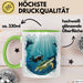 Taucher Tasse Geschenkidee für Tauch Enthusiasten Grün Trendation