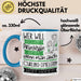 Curling-Spielerin Tasse Geschenk Spruch Wer Will Schon Prinzessin Sein Wenn Man Auch Curling-Spielerin Sein Kann Blau Trendation