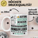 Hundepfleger Geschenk Tasse Lustiger Spruch Erheben Sie Sich Der Hundepfleger Betritt den Raum Weiß Trendation