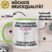 Flötist Geschenk Tasse Lustige Geschenkidee Geburtstag für Flötist Ich Bin Dieser Legendäre Flötist Von Dem Alle Geredet Haben Kaffee-Becher Grün Trendation