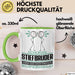 Stiefbruder Geschenk Tasse Ich Bin Stiefbruder Aber Sag Doch Einfach Superheld Lustige Geschenkdiee für Stiefbruder Kaffee-Becher Grün Trendation