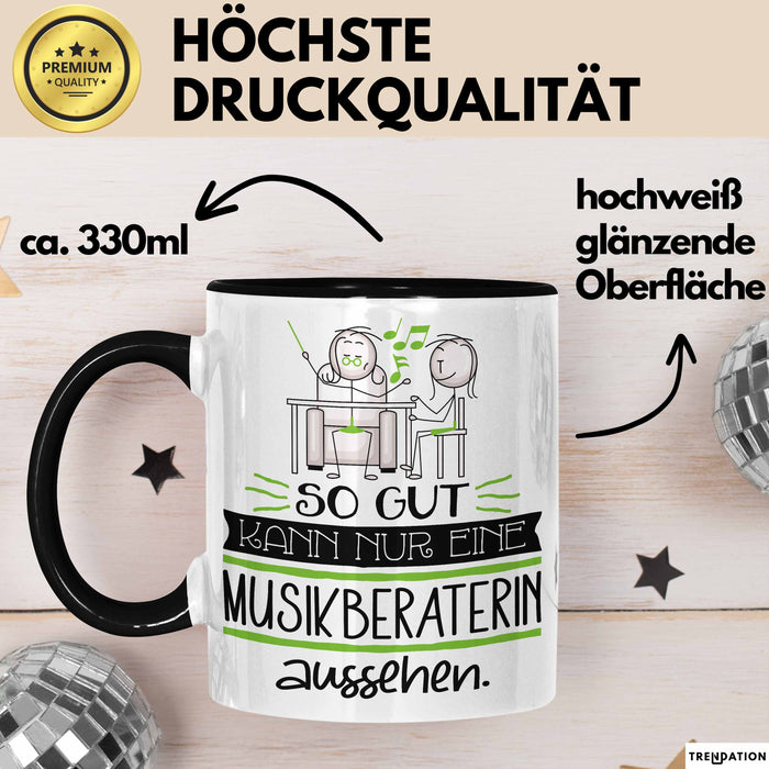 Musikberaterin Geschenk Tasse So Gut Kann Nur Eine Musikberaterin Aussehen Geschenkidee Geburtstag Weihnachten Lustig Trendation