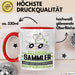 Sammler Geschenk Tasse Ich Bin Sammler Aber Sag Doch Einfach Superheld Lustige Geschenkdiee für Sammler Kaffee-Becher Rot Trendation