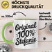 Stefanie Tasse Geschenk Original 100% Stefanie Geschenkidee Geburtstag Grün Trendation