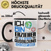 Erzieher Ausbildung Tasse Geschenk Ich Bin Erzieher In Der Ausbildung Ich Darf Das Geschenkidee Spruch Schwarz Trendation