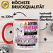 Hundesportlerin Tasse Geschenk Lustiger Spruch Bitte Erheben Sie Sich Seine Majestät Die Hundesportlerin Betritt Den Raum Rot Trendation