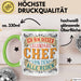 Büroarbeit Kollege Chef Tasse Geschenk Lustige Geschenkidee Spruch Ich Bin Dieser Legendäre Chef Von Dem Alle Reden Grün Trendation