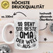 Oma Tasse Geschenk So Sieht Die Beste Oma Der Welt Aus Muttertag Weiß Trendation