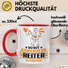 Reiter Geschenk Tasse So Gut Kann Nur Ein Reiter Aussehen Geschenkidee Kaffee-Becher Rot Trendation