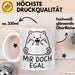 Bär Tierliebhaber Tasse Geschenk Lustige Geschenkidee Spruch Mir Doch Egal Weiß Trendation