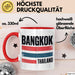 Bangkok Thailand Tasse Geschenk Lustige Geschenkidee Spruch Rot Trendation