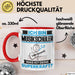 Musikschüler Tasse Geschenk für Musikschüler Geburtstag Lustiger Spruch Kaffee-Becher Was Ist Deine Superkraft Rot Trendation