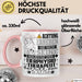 Tierphysiotherapeut Geschenk Tasse Lustiger Spruch Erheben Sie Sich Der Tierphysiotherapeut Betritt den Raum Rosa Trendation