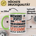Halbschwäger Geschenk Tasse Lustige Geschenkidee für Halbschwäger Geburtstag Kaffee-Becher Niemand Ist Perfekt Aber Als Halbschwäger Ist Man Nah Dran Grün Trendation