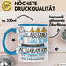 Aquarianerin Tasse Geschenk Lustig Abstand Halten Hochleistungs-Aquarianerin Mit Drang Zur Perfektion Bei Der Arbeit Blau Trendation