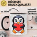 Pinguin Herz Tasse Geschenk Lustige Geschenkidee Spruch Schwarz Trendation