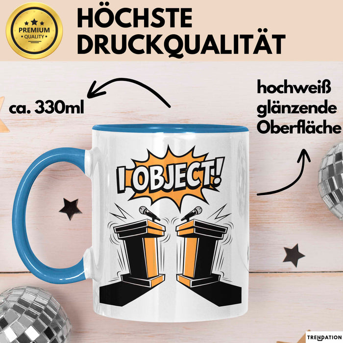 Debattierer Tasse Geschenk Lustige Geschenkidee Spruch Für Argument Profis Blau Trendation