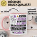 Großcousin Geschenk Tasse Lustiger Spruch Erheben Sie Sich Der Großcousin Betritt den Raum Rosa Trendation
