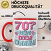 70er Geburtstag Geschenk Männer Frauen 70 Nein Doch Ohhhh Lustiger Spruch Geschenkidee Kaffee-Becher Rot Trendation