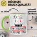 Geschenk für EDM-Enthusiastin Tasse Lustige Geschenkidee Geburtstag Ich Bin EDM-Enthusiastin Ich Darf Das Grün Trendation
