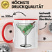 Cocktail Liebhaber Tasse Geschenkidee für Mixologie Fan Rot Trendation