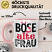 Böse Alte Frau Tasse Geschenk Lustiger Spruch Witzige Idee Rosa Trendation