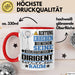 Dirigent Geschenk Tasse Lustiger Spruch Erheben Sie Sich Der Dirigent Betritt den Raum Rot Trendation