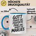 Marlies Tasse Geschenk Gott Formte Die Perfekte Frau Marlies Geschenkidee Blau Trendation
