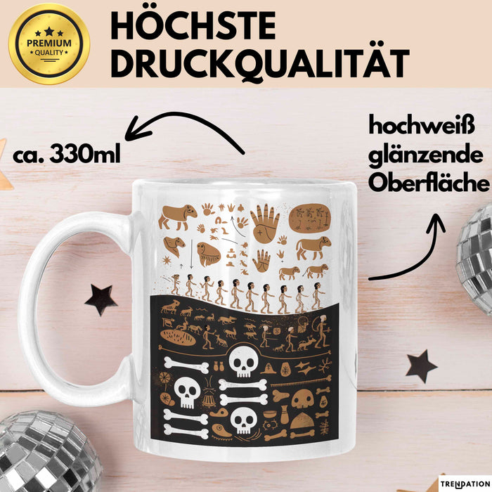 Anthropologe Tasse Geschenk Lustige Geschenkidee Spruch Für Kultur Entdecker Weiß Trendation