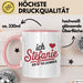 Stefanie Tasse Geschenk Ich Bin Vollkommen Stefanie Geschenkidee Geburtstag Rosa Trendation