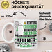 Kellner Geschenk Tasse Lustiger Spruch Erheben Sie Sich Der Kellner Betritt den Raum Weiß Trendation