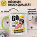 60. Geburtstag Tasse Geschenk Lustige Geschenkidee Spruch 60 Jahre Ist Es Her Da War Ich Der Schnellste Im Verkehr Grün Trendation