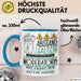 Moderatorin Tasse Geschenk Lustig Abstand Halten Hochleistungs-Moderatorin Mit Drang Zur Perfektion Bei Der Arbeit Blau Trendation