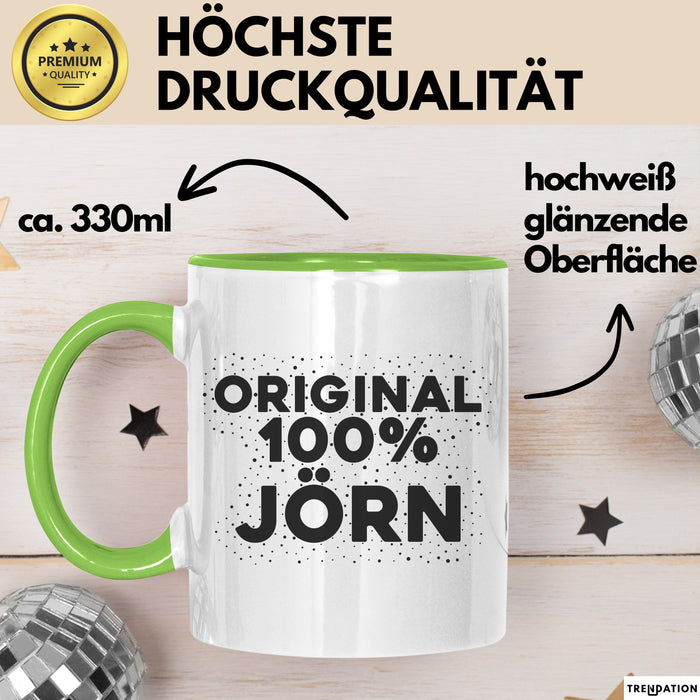 Joern Tasse Original 100% Joern Geschenk Grün Trendation