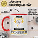 Violinistin Tasse Geschenk Becher Stark Attraktiv Furchtlos Violinistin Lustige Geschenkidee Rot Trendation