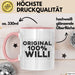 Willi Tasse Original 100% Willi Geschenk Rosa Trendation