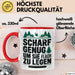 Holzarbeiter Tischler Tasse Geschenk Lustige Geschenkidee Scharf Genug Um Sie Alle Flach zu Legen Rot Trendation