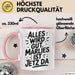 Marlies Tasse Geschenk Alles Ist Gut Marlies Ist Jetz Da Geschenkidee Becher mit Name Rosa Trendation