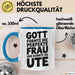Ute Tasse Geschenk Gott Formte Die Perfekte Frau Ute Geschenkidee Blau Trendation