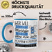 Aquarium-Hobbyistin Tasse Geschenk Spruch Wer Will Schon Prinzessin Sein Wenn Man Auch Aquarium-Hobbyistin Sein Kann Blau Trendation