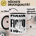 Italiener Geschenk Tasse Ficko Italienische Handbewegeung Kaffee-Becher Schwarz Trendation