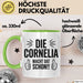 Cornelia Tasse Geschenk Die Cornelia Macht Dat Schon Geschenkidee Becher mit Name Grün Trendation
