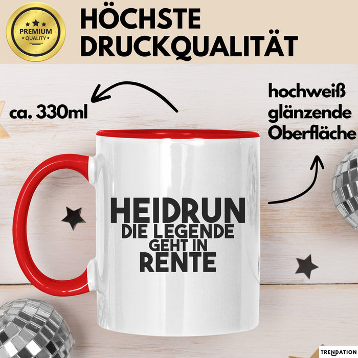 Heidrun Tasse Heidrun – Die Legende Geht In Rente Geschenk