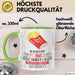 Pommes-Liebhaber Tasse Geschenk Ich Kann Pommes Verschwinden Lassen Was Ist Deine Superkraft Becher Geschenkidee Pommes Kaffee-Becher Grün Trendation