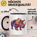 Nashorn Tasse Geschenk Lustige Geschenkidee Spruch Schwarz Trendation
