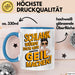 Sarkasmus Tasse Geschenkidee Wenn Ich Schlank Wäre Blau Trendation