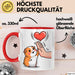 Meerschweinchen Tierliebhaber Tasse Geschenk Lustige Geschenkidee Spruch Rot Trendation