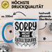 Humor Tasse Geschenk Kollegen Sorry Nicht Meine Entgeltgruppe Kaffee-Becher Blau Trendation