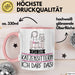Geschenk für Katzensitterin Tasse Lustige Geschenkidee Geburtstag Ich Bin Katzensitterin Ich Darf Das Rosa Trendation